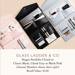 Causebox Glass Ladder & Co. Megan Portfolio Clutch